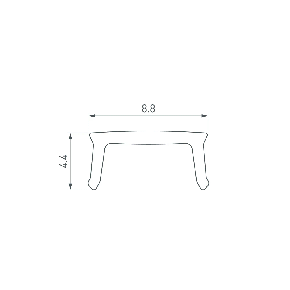 Экран PLINTUS-H54-2000 Opal (Arlight, Пластик) 045438