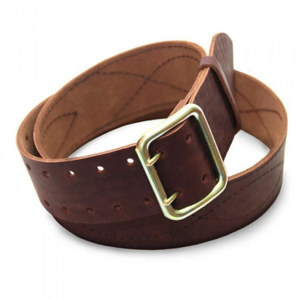 Ремень кожанный Prival офицерский №3, коричневый