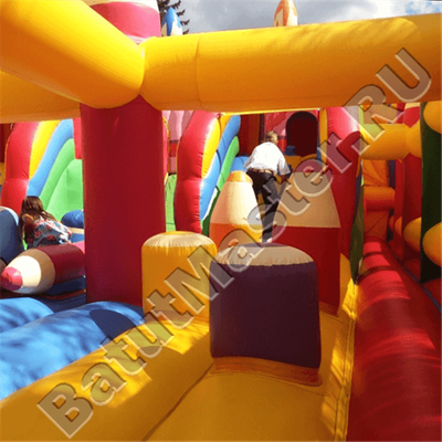 Надувная полоса препятствий "Коробка с карандашами"