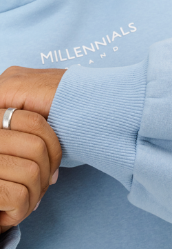 Худи MILLENNIALS BASIC LIGHT BLUE
