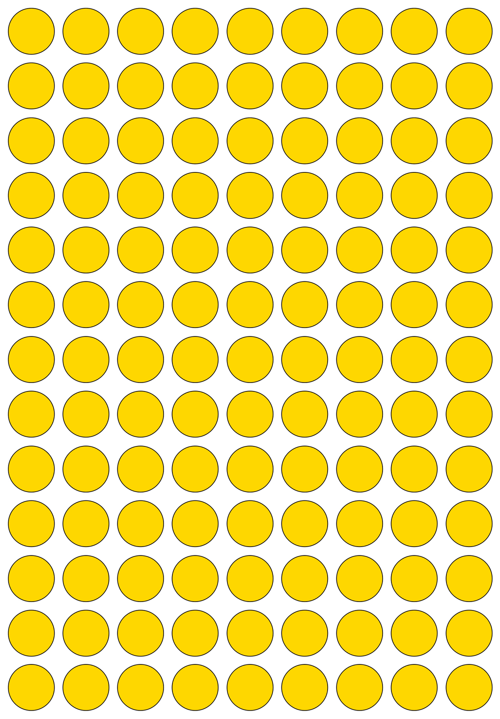 Виниловые наклейки для упаковки и маркировки Policomprint M20, 12 мм. 117 шт.