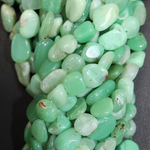 Хризопраз АА галтовка бусины 9-11мм