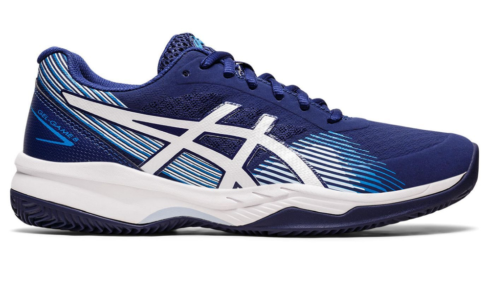 Женские Кроссовки теннисные Asics Gel-Game 8 Clay/OC - dive blue/white