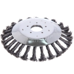 Щетка круглая для триммера из стальной проволоки диаметр 150мм, посадочное 25.4мм