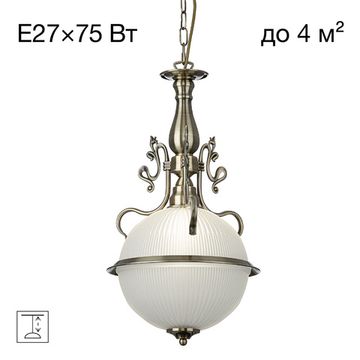 Подвесной светильник 1*E27 CL434121 бронза Идальго Citilux