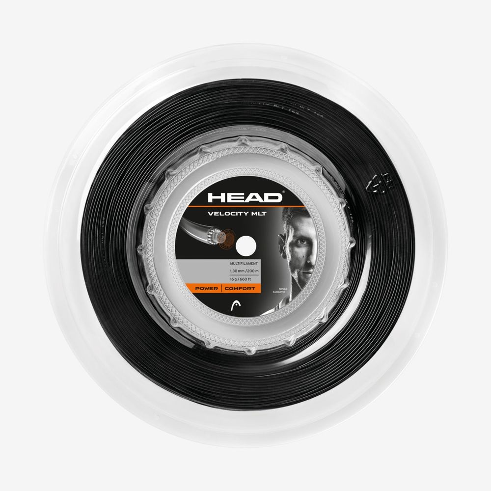 Струны для тенниса HEAD VELOCITY MLT BLACK  Бобины 200 м