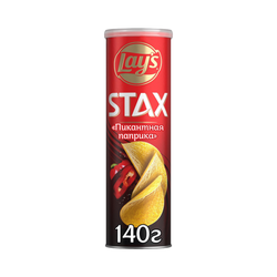 Чипсы картофельные LAY'S Stax Пикантная паприка 140гр