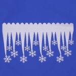 Украшение новогоднее «Снежные сосульки» 55*35 см