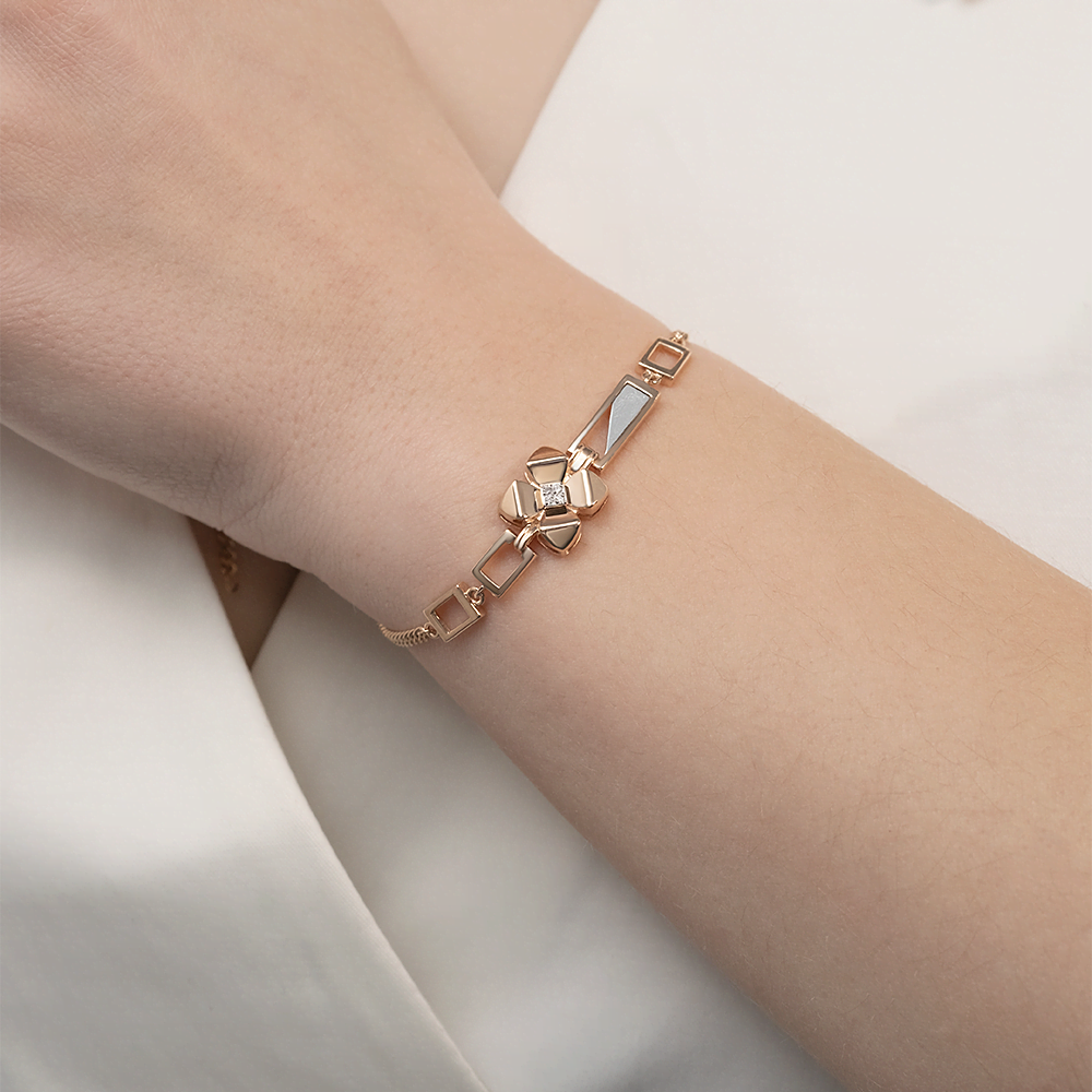 Браслет из комбинированного золота c бриллиантами Артикул: 05-0731-00-101-1111