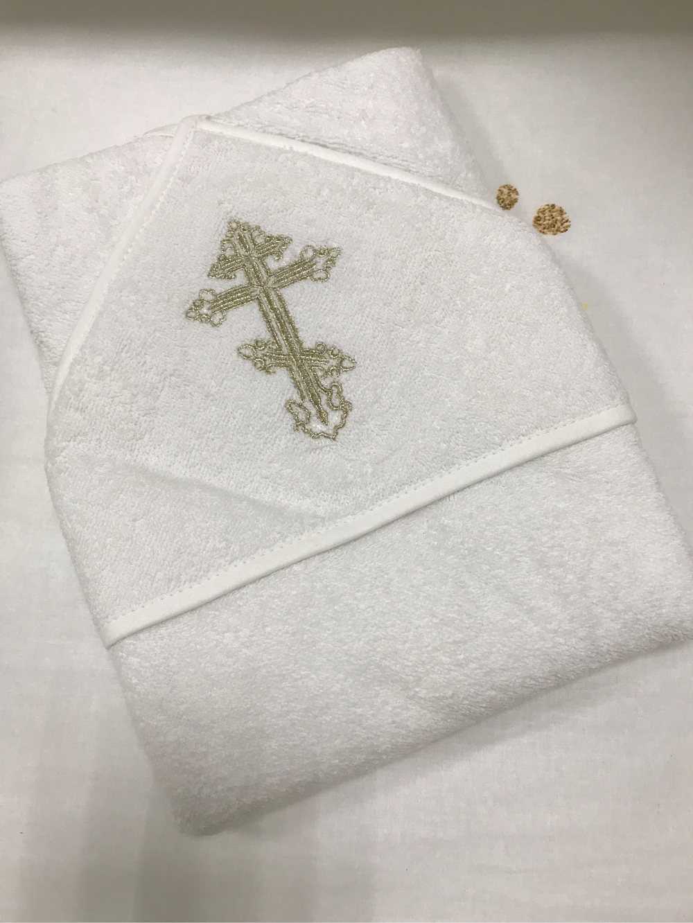 Крестильное полотенце 90*90 с уголком (ИП Людин А.В.)