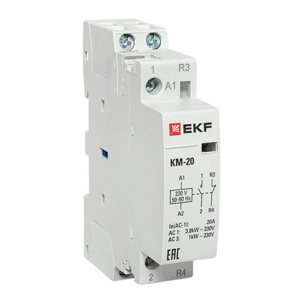 Контактор модульный КМ 20А NО+NC (1 мод,) EKF PROxima