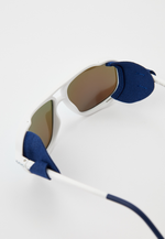 Спортивные очки GOG Everest / Matt White-Navy Blue / Polarized Blue Lens