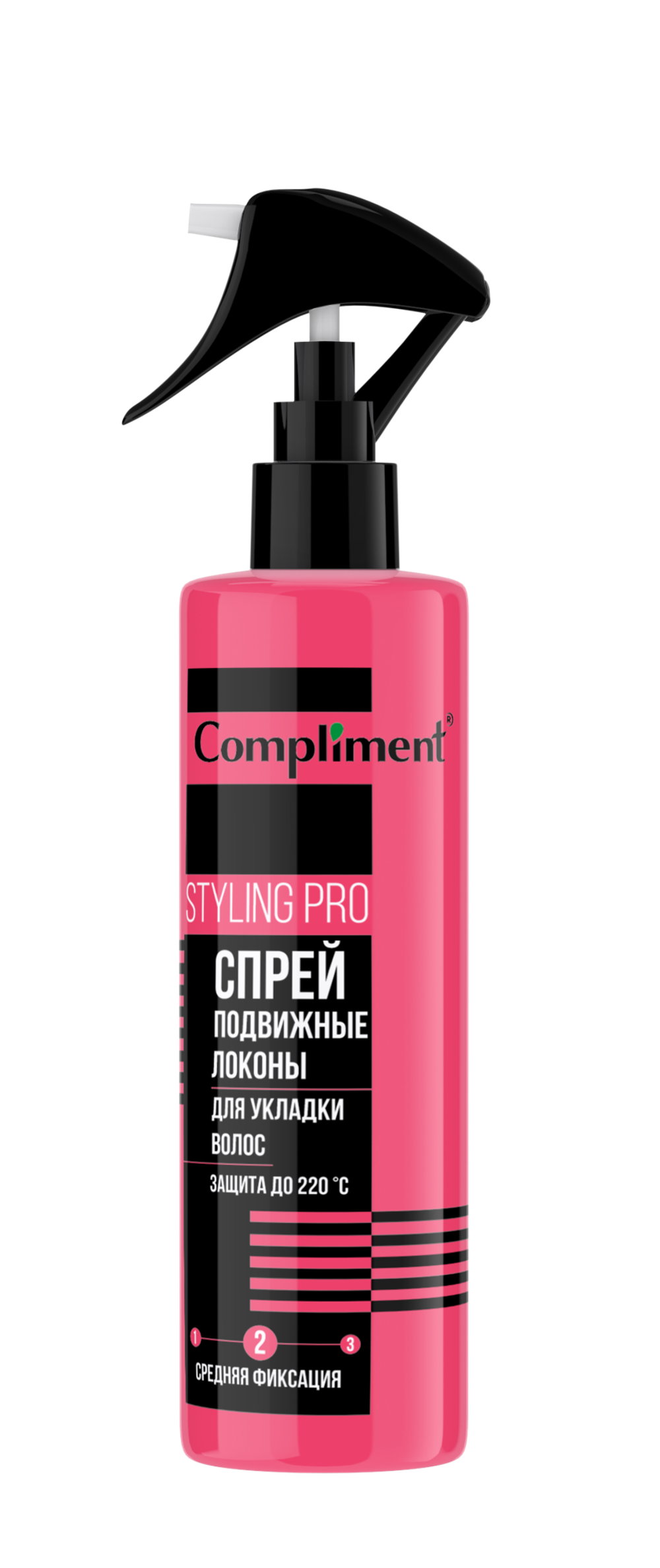Compliment STYLING PRO Спрей Подвижные локоны для укладки волос, средняя фиксация, 200мл