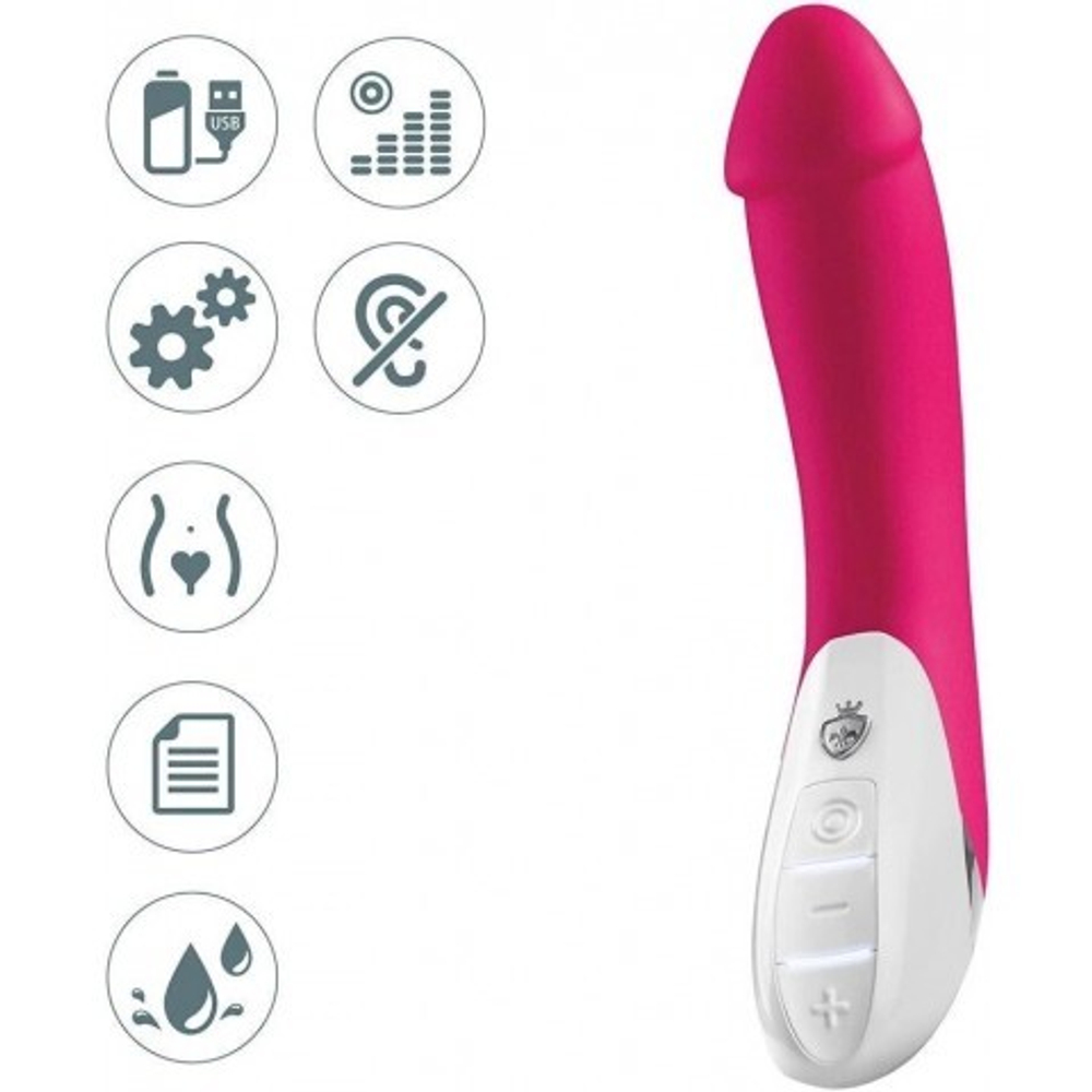 Вибратор Mystim Terrific Truman вишневый