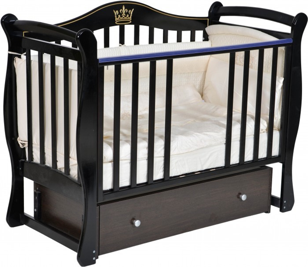 Кровать детская "Julia 11" автостенка, универсальный маятник (шоколад)