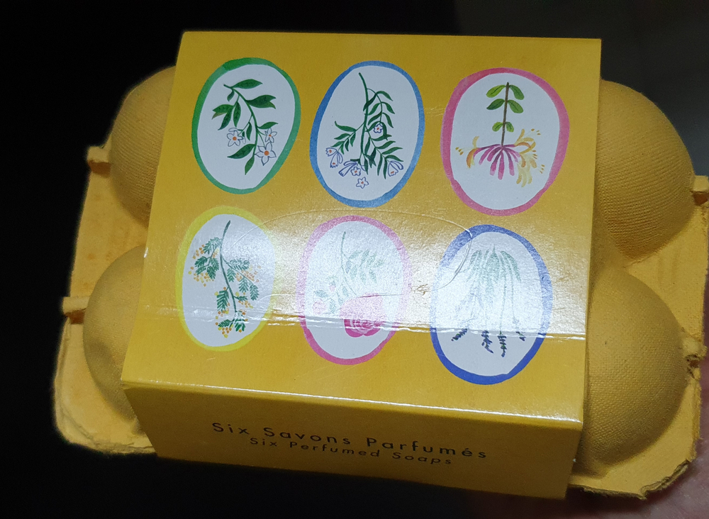 УЦЕНКА !!! Набор мыла в форме яиц жёлтого цвета 6 шт*50гр