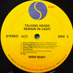 Talking Heads ‎– Remain In Light (Скандинавия) Т