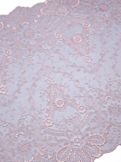 05-38 Вышивка на неэл. сетке 34см, Диадема, серый/лотос