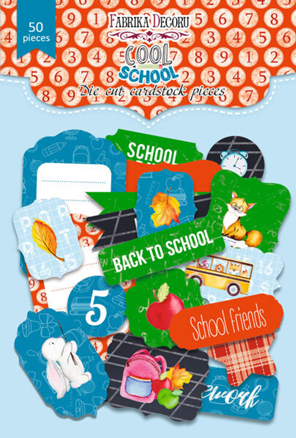 Набор высечек, коллекция "Cool School"