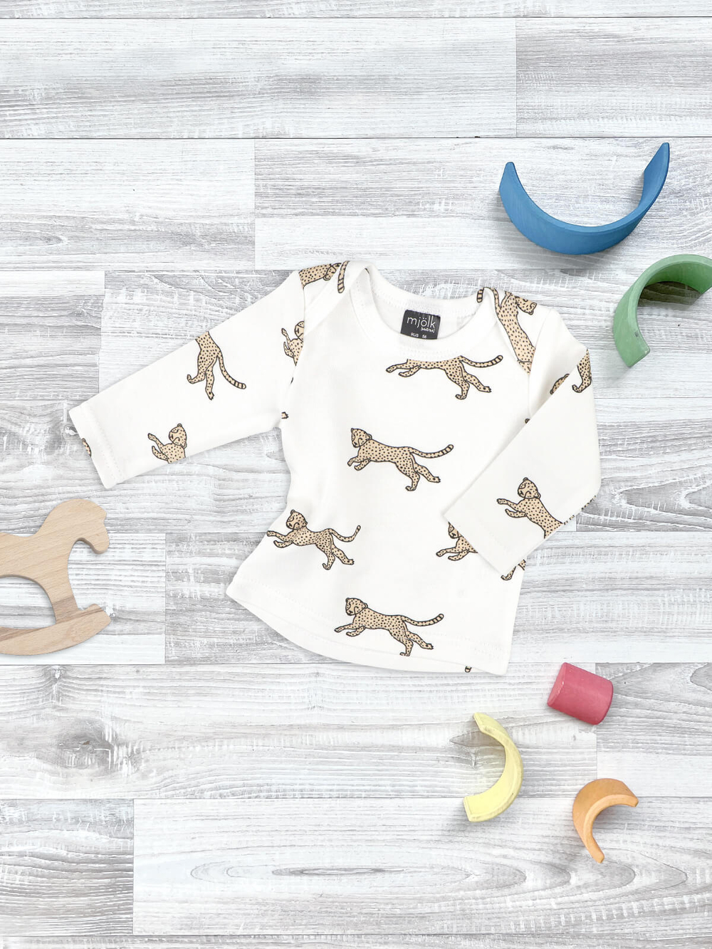 Футболка с длинным рукавом Mjölk Гепарды