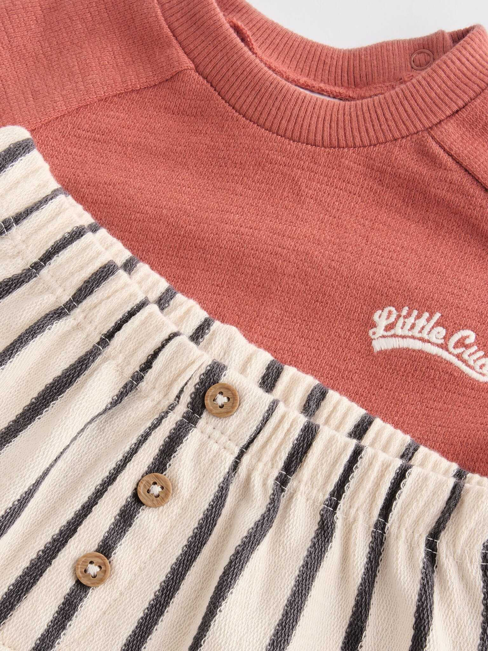 Свитшот и штаны в комплекте для малышей Next N22-636, Кирпичный, Бежевый