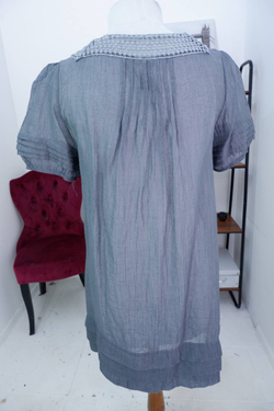 Платье туника с шелком в составе 46 размер