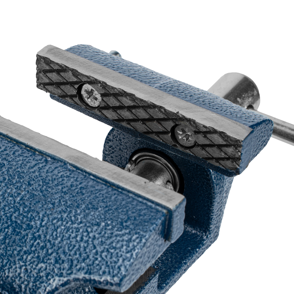 Тиски слесарные, настольные, поворотные, ширина рабочих губок 65 мм, наковальня Сибртех