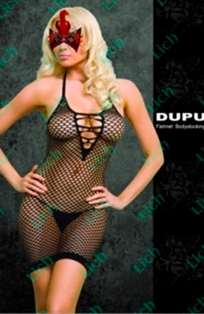 Платье сетка со шнуровкой