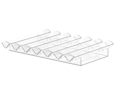 Подставка для макарун на 7 рядов , 416х300мм , прозрачное оргстекло