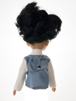 Джинсовый бомбер и рюкзак для кукол Paola Reina 32 см (1011)
