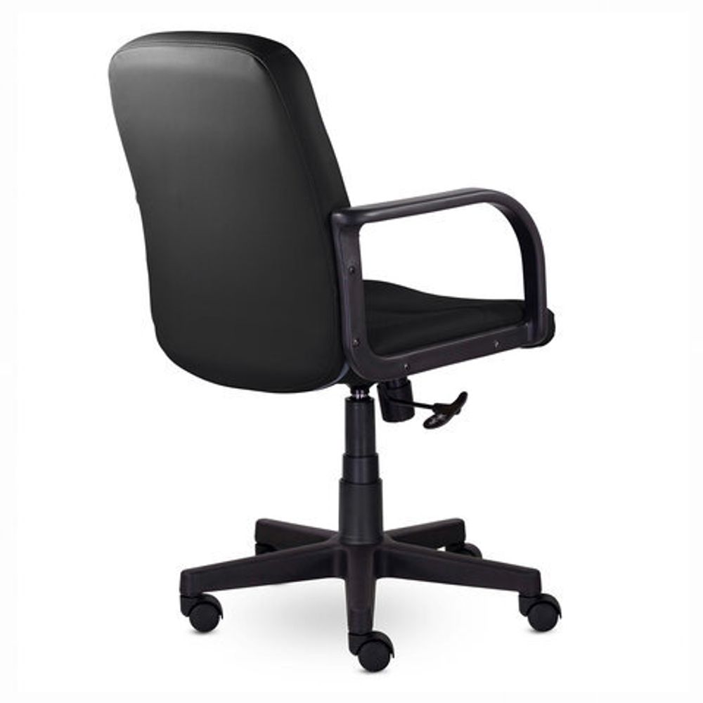 Кресло BRABIX "Top MG-333", с подлокотниками, кожзам, черное, 532553