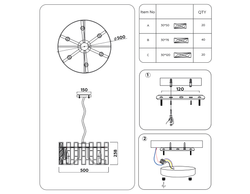 Ambrella Подвесная люстра с хрусталем Traditional TR5061