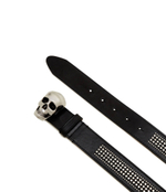 Кожаный ремень Alexander McQueen - черный(704734 1AAQY)