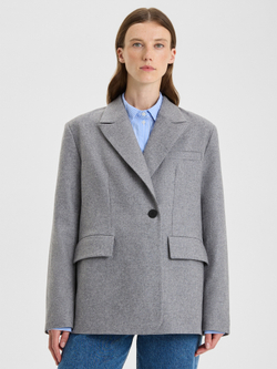 Пиджак в стиле oversize из итальянской шерсти