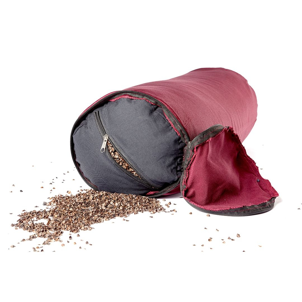 Болстер для йоги из гречихи разных размеров Рамайога