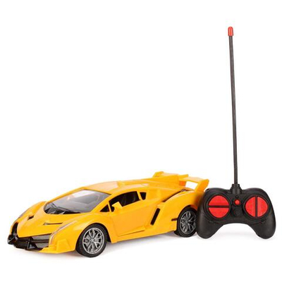 Машина классическая на РУ, желтая, коробка 118-3