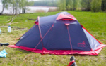 Палатка TRAMP  Mountain 4 (V2), артикул TRT-24, цвет Серый