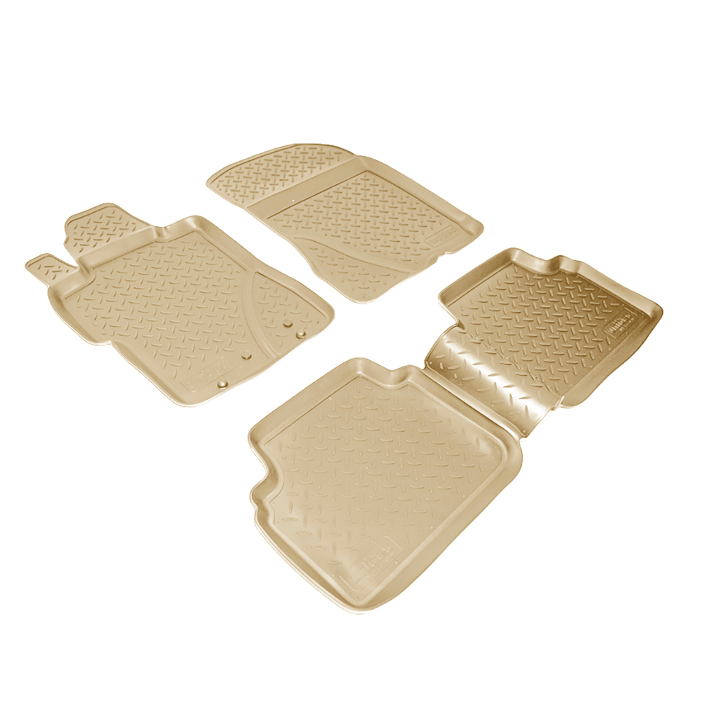 Ковры в салон Norplast/Unidec для Honda Civic VIII в кузове EU FD1 (2006-2012), Бежевый, арт.NPL-Po-30-08-B