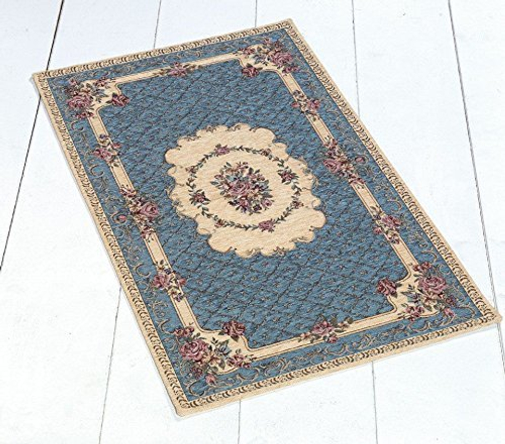 Коврик 85х150 Finicop Bouquet голубой