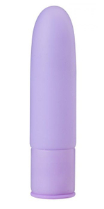 Сиреневый силиконовый мини-вибратор - 10 см. (Цвет: сиреневый)