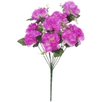 Искусственные цветы «Цветочная мелодия» Гвоздики 50см 10 цветков сиреневые