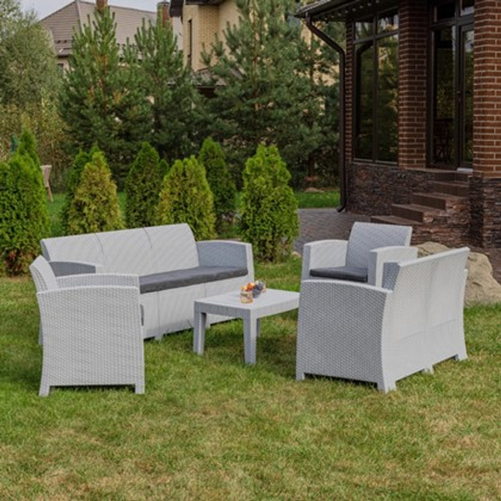 Набор мебели в сад Grand Lana L, светло-серый