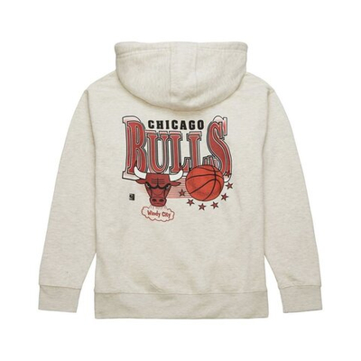 Баскетбольная толстовка Mitchell&Ness NBA Slammin Chicago Bulls Beige Sweatshirt
