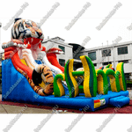 Надувная горка "Большой тигр", 15*7*10 м
