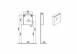 Зеркальный шкаф VitrA Core 66909 60 антрацит