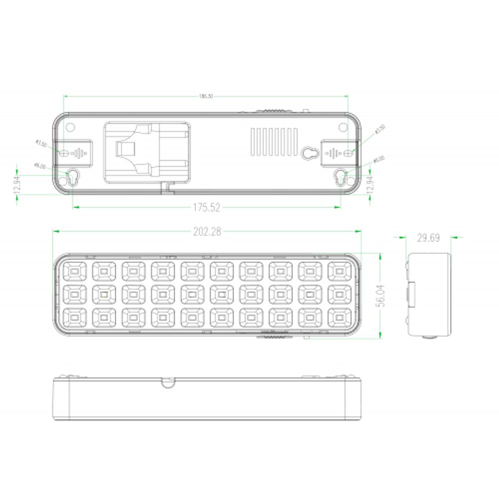 Аварийный светильник светодиодный ЭРА DBA-102-0-20 непостоянный 30LED 5ч IP20 выход