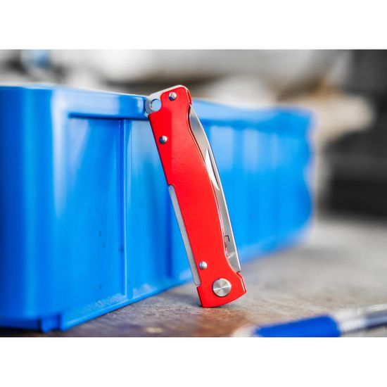 Нож Boker 01BP0013 Atlas Red клинок из стали 12C27, рукоять Stainless Steel