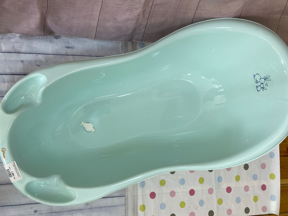 Ванна детская RANT "Крольчата" со сливом 102см (green-мятный)