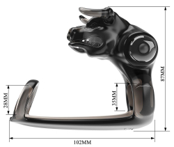 Дымчатая стимулирующая насадка на член Bull Warrior