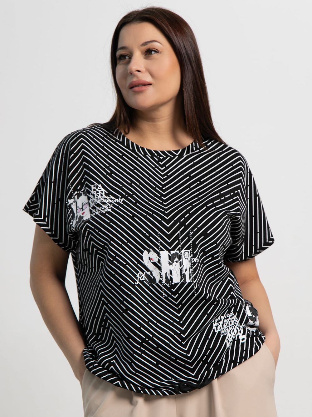 Блуза Ханна (черная) Б15461-20М LT Collection